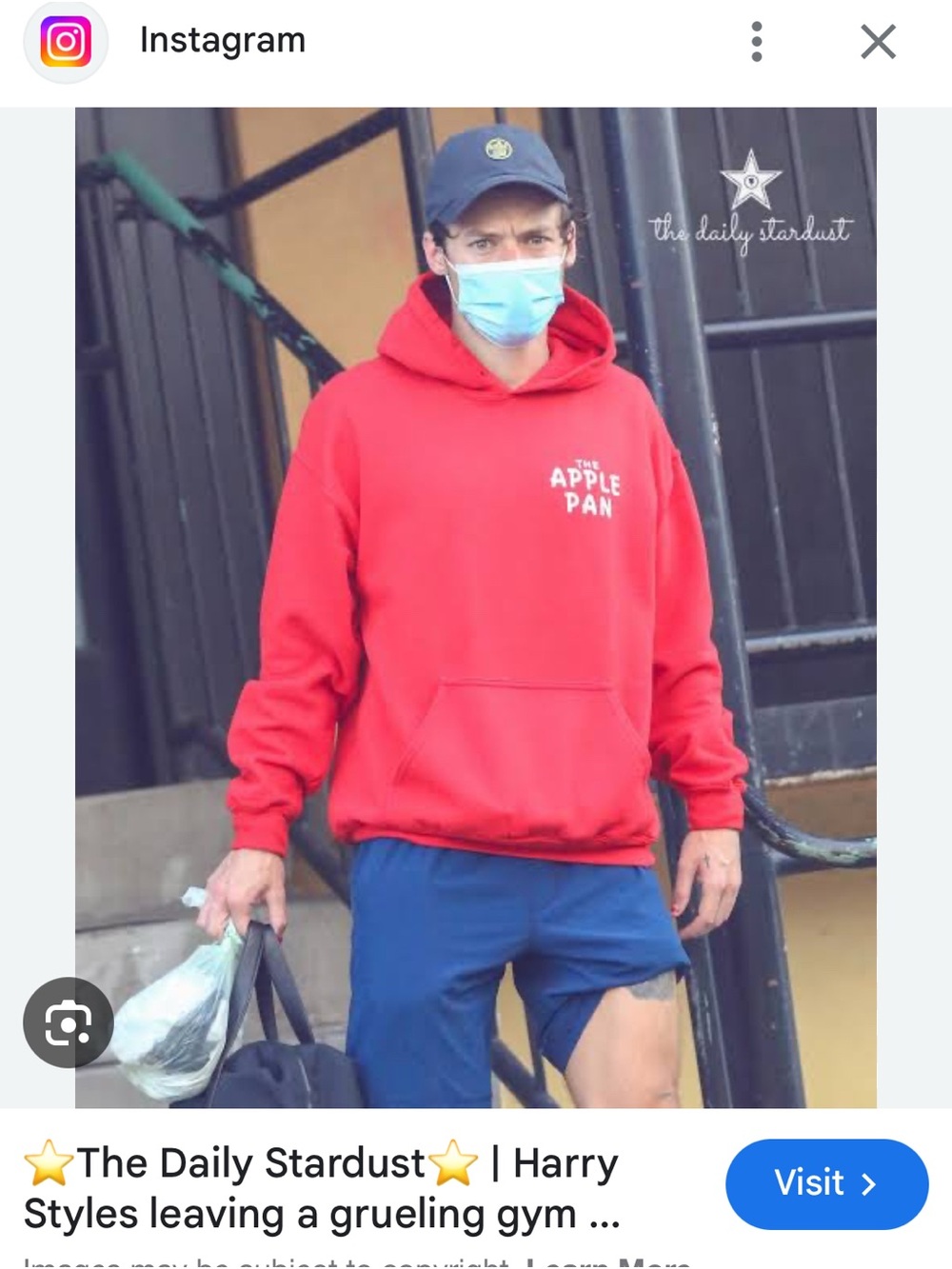 Apple pan harry styles Red Pullover Hoodie with Front Pocket  -